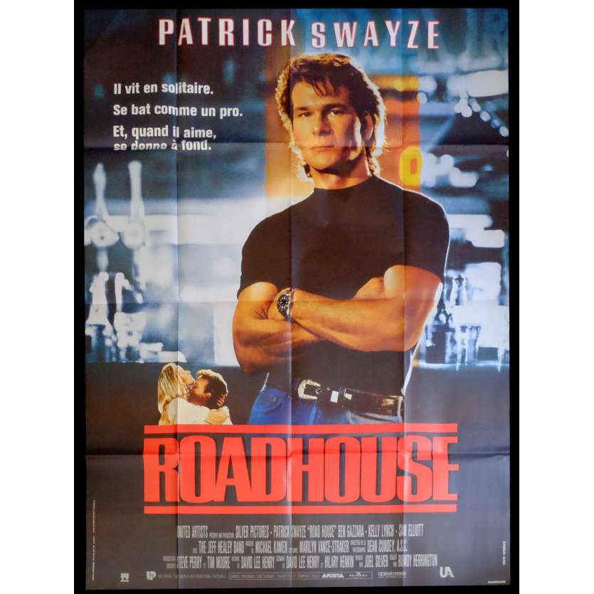 ROADHOUSE Affiche de film 120x160 - 1989 - Patrick Swayze,