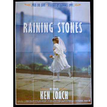 RAINING STONES Affiche de film 120x160 - 1993 - Bruce Jones, Ken Loach