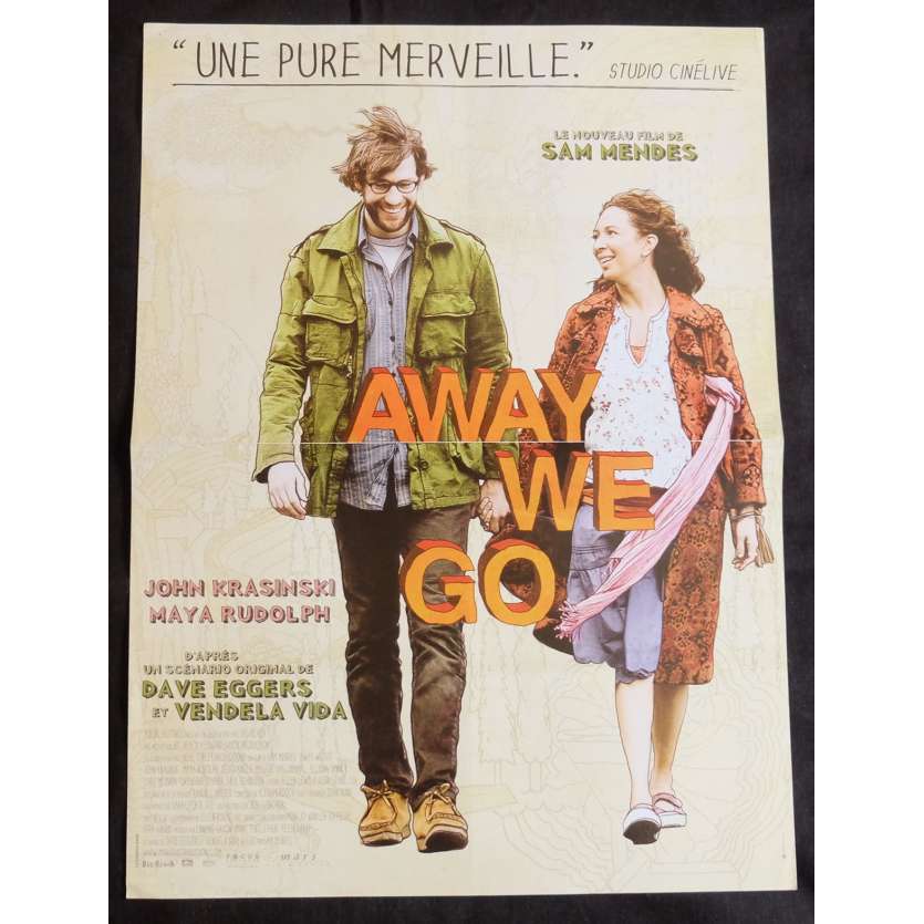 AWAY WE GO French Movie Poster 15x21 - 2009 - Sam Mendes, John Krasinski