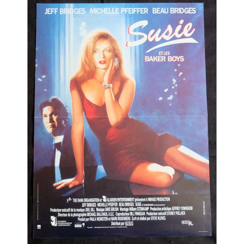 THE FABULOUS BAKER BOYS French Movie Poster 15x21 - 1989 - Steve Kloves, Michelle Pfeiffer