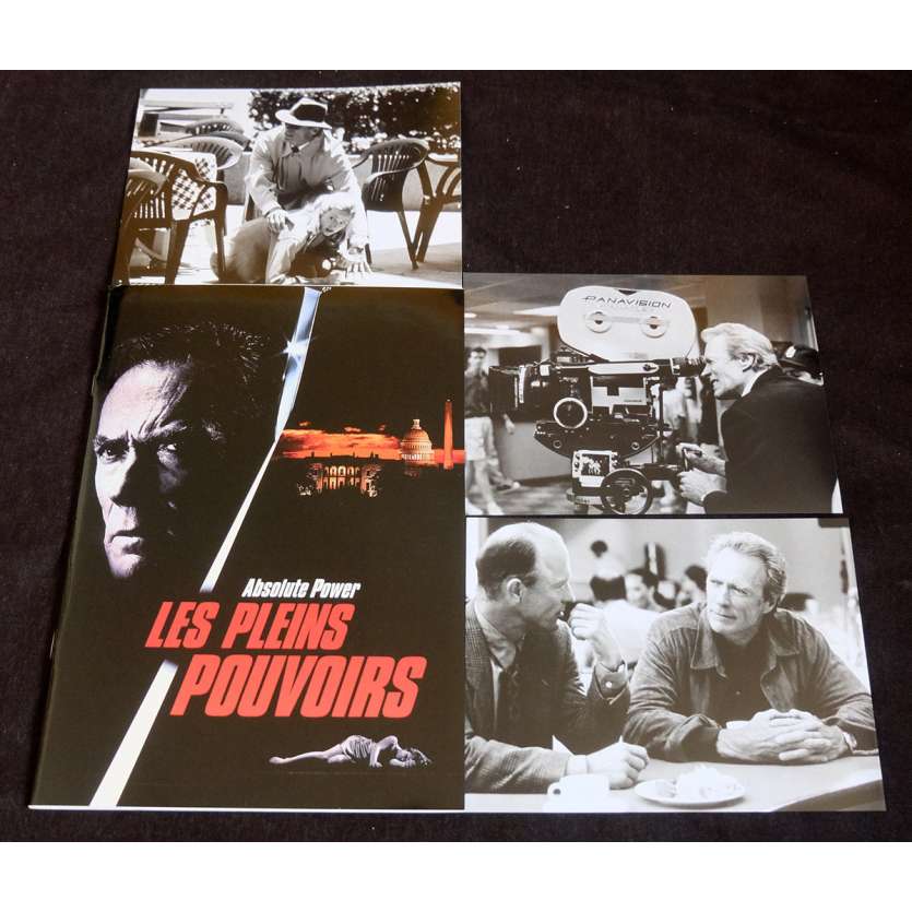 ABSOLUTE POWER French Pressbook 20p, 3 Stills 7x10 - 1997 - Clint Eastwood, Gene Hackman