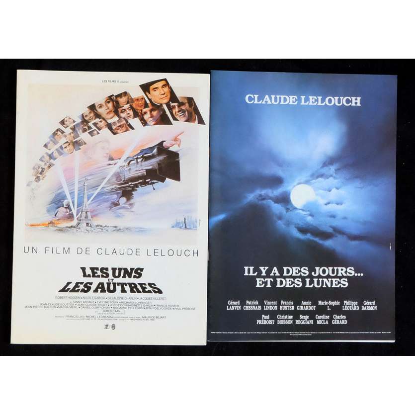 LOT LELOUCH French Pressbook 8x11 - 1970s - Claude Lelouch, Jean-Louis Trintignant