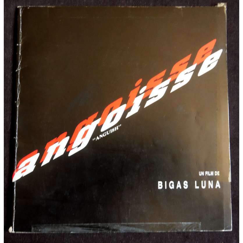 ANGUISH Dossier de presse 30p 20x20 - 1987 - Zelda Rubinstein, Bigas Luna