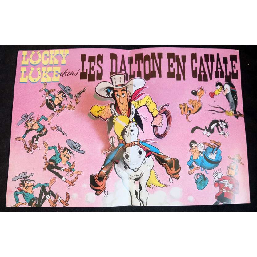 LES DALTONS EN CAVALE Dossier de presse 4p 25x30 - 1983 - Roger Carel, Hanna Barbera