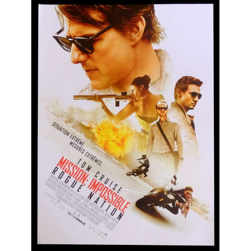 MISSION IMPOSSIBLE ROGUE NATION Affiche de film 40x60 - 2015 - Tom Cruise, Christopher McQuarrie