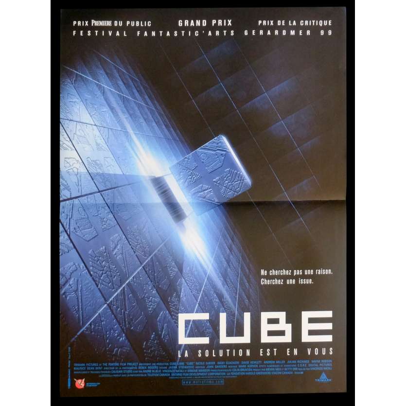 CUBE French Movie Poster 15x21 - 1997 - Vincenzo Natali, Nicole de Boer
