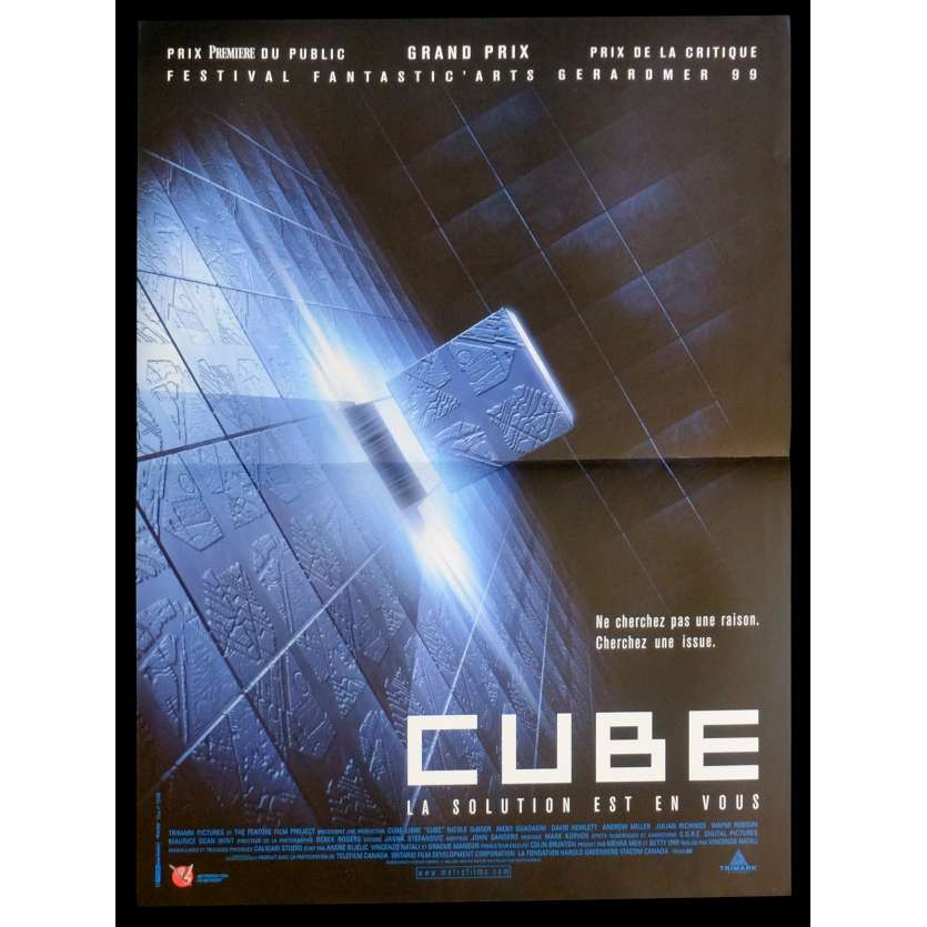 CUBE French Movie Poster  15x21 - 1997 - Vincenzo Natali, Nicole de Boer