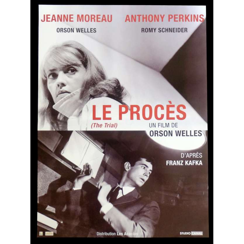 LE PROCES French Movie Poster 15x21 - R2015 - Orson Welles, Jeanne Moreau