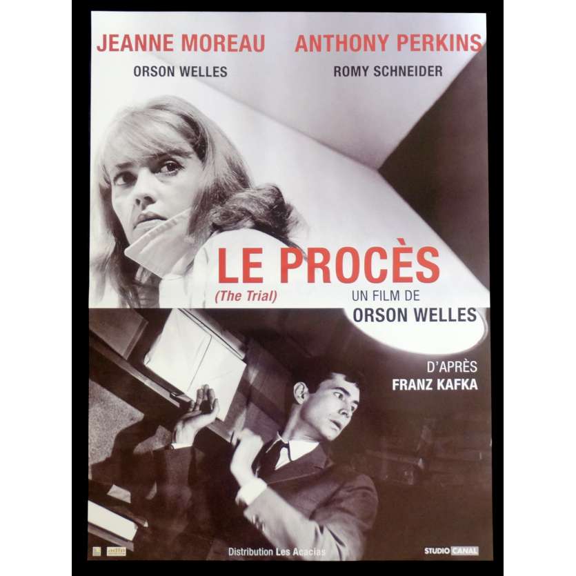 LE PROCES French Movie Poster  15x21 - R2015 - Orson Welles, Jeanne Moreau