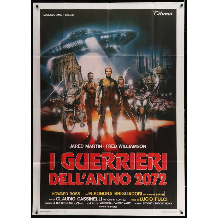ROME 2072 AD: THE NEW GLADIATORS Italian Movie Poster  39x55 - 1983 - Lucio Fulci, Fred Williamson
