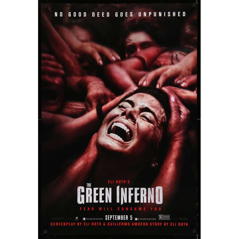 GREEN INFERNO US Movie Poster 29x40 - 2013 - Eli Roth, Lorenzo Izzo