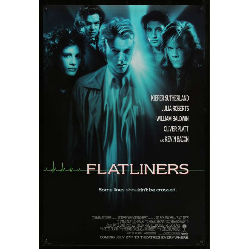 FLATLINERS US Movie Poster 29x40 - 1990 - Joel Shumacher, Kiefer Sutherland