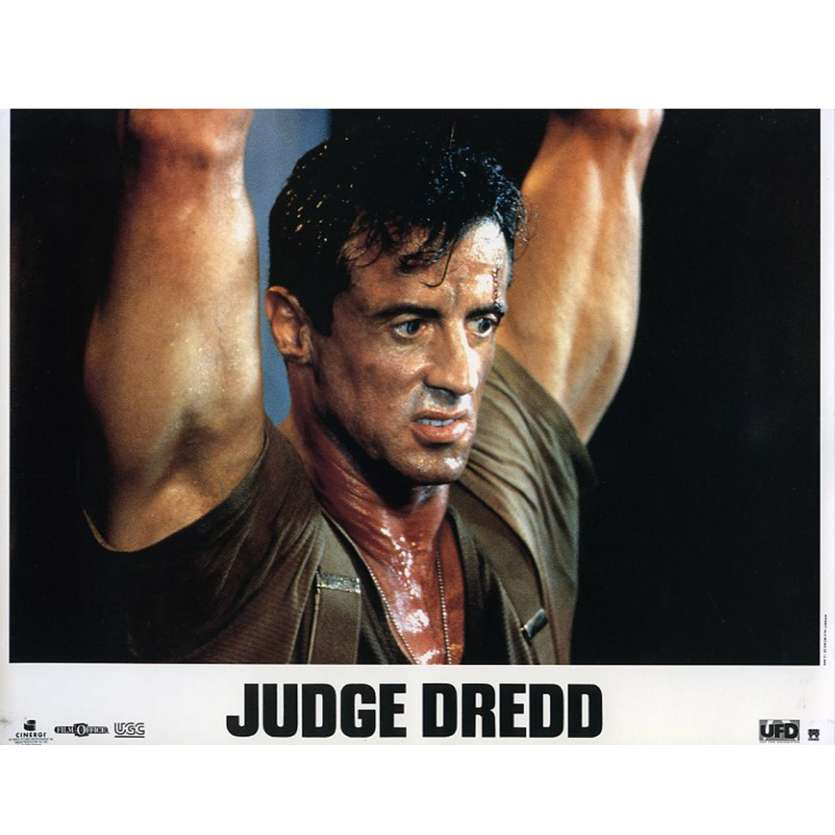 JUDGE DREDD French Lobby Card N2 9x12 - 1995 - Danny Cannon, Sylvester Stallone