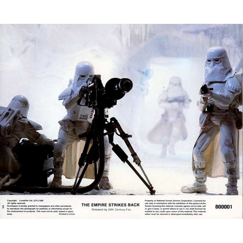 STAR WARS - EMPIRE STRIKES BACK US Lobby Card N6B 8x10 - 1980 - George Lucas, Harrison Ford