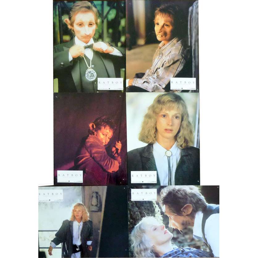 RATBOY French Lobby Cards x6 9x12 - 1986 - Sondra Locke, Robert Towshend