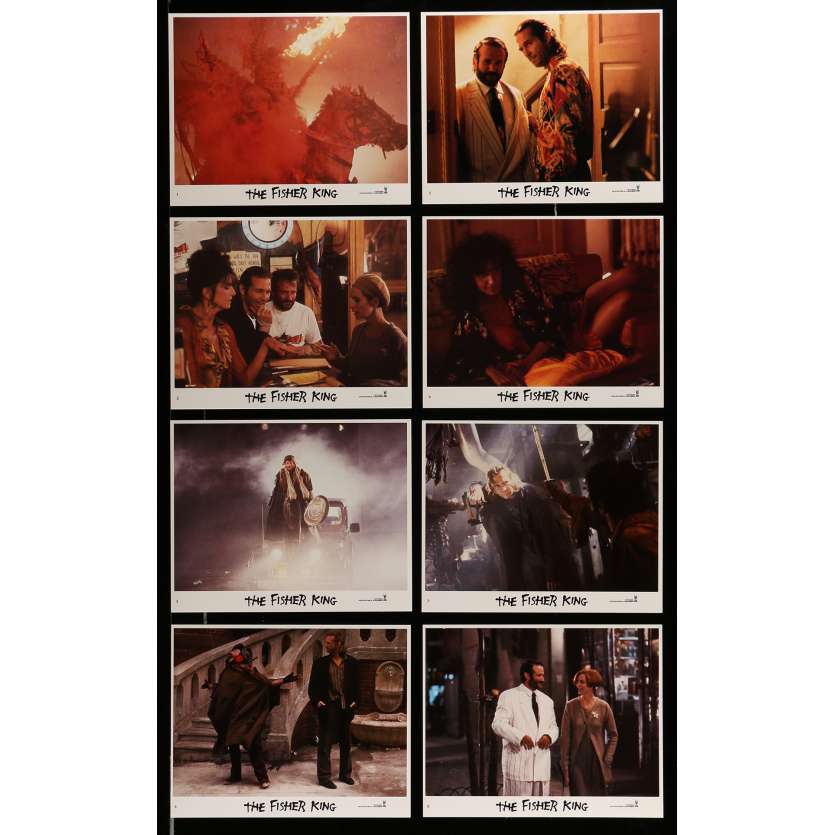 FISHER KING Lobby Cards 8x10 in. USA - 1991 - Terry Gilliam, Jeff Bridges