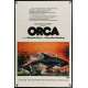 ORCA Movie Poster 29x41 in. USA - 1977 - Michael Anderson, Richard Harris