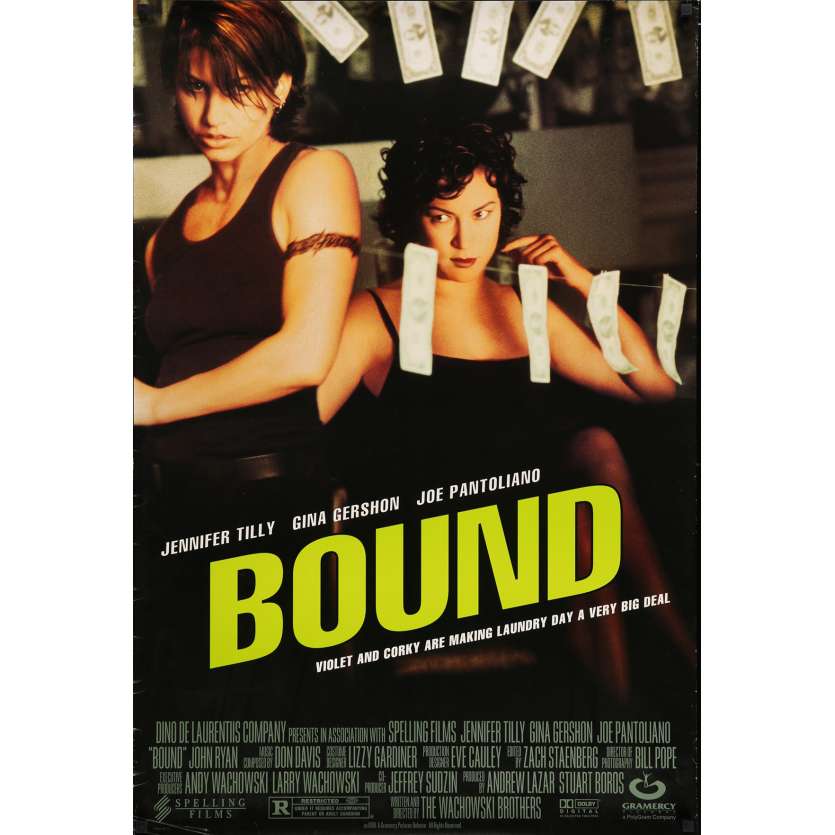 BOUND Affiche de film  69x104 cm - 1996 - Gina Gershon, Wachowski Bros