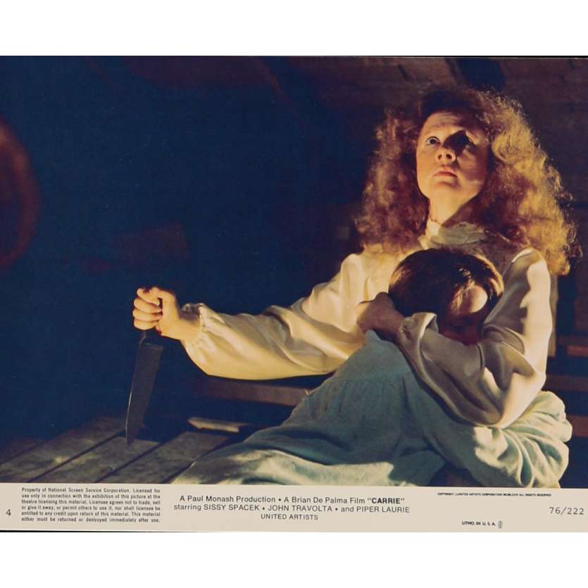 CARRIE Lobby Card N6 8x10 in. USA - 1976 - Brian de Palma, Sissy Spacek