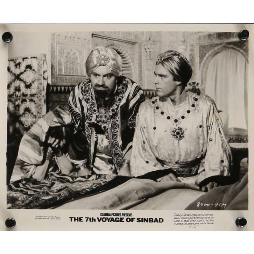 7th VOYAGE OF SINBAD Movie Still N4 8x10 in. USA - R1975 - Ray Harryhausen, Kervin Mathews