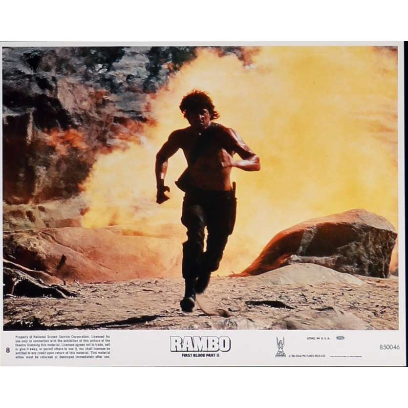 RAMBO II Photo de film N8 20x25 cm - 1985 - Sylvester Stallone, George P. Cosmatos
