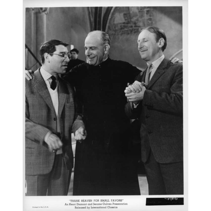 UN DROLE DE PAROISSIEN Photo de presse N3 20x25 cm - 1965 - Bourvil, Jean-Pierre Mocky