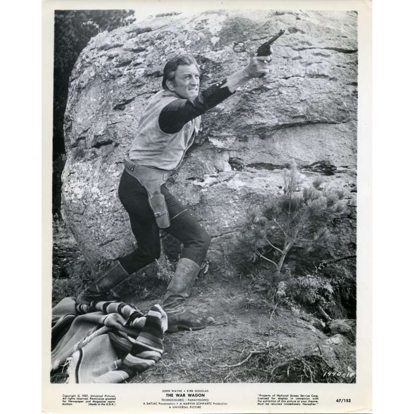LA CARAVANE DE EFU Photo de presse  20x25 cm - 1967 - Kirk Douglas, John Wayne, Burt Kennedy