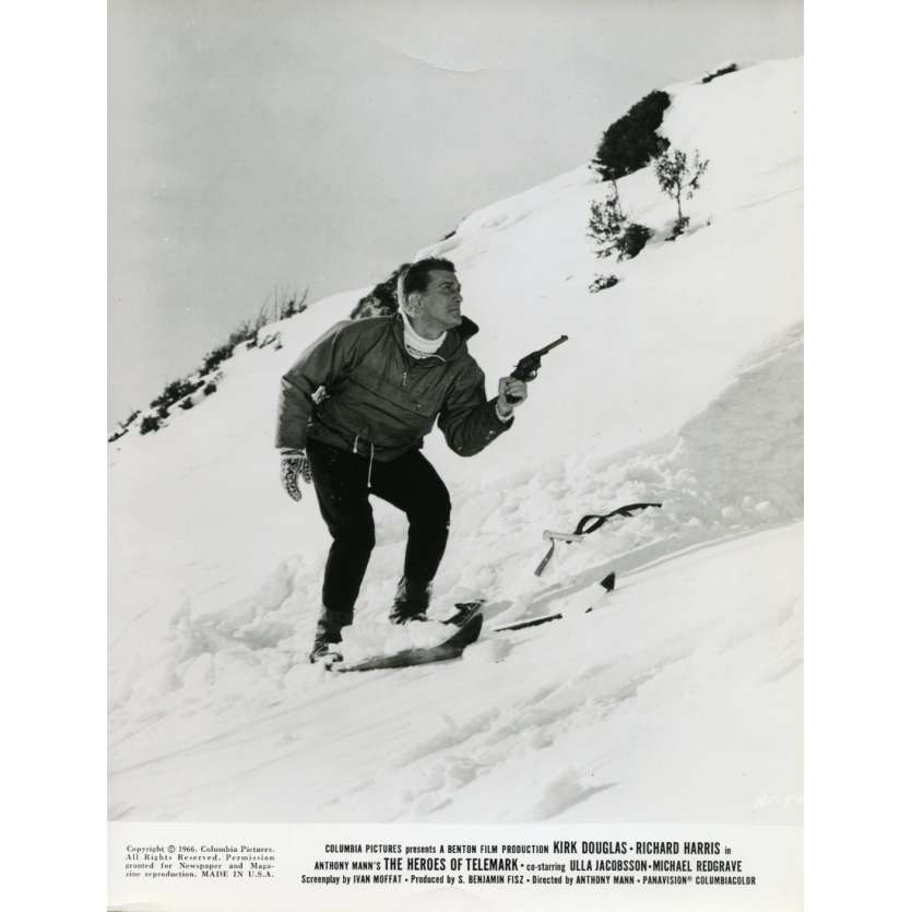 LES HEROS DE TELEMARK Photo de presse N1 20x25 cm - 1966 - Kirk Douglas, Anthony Mann