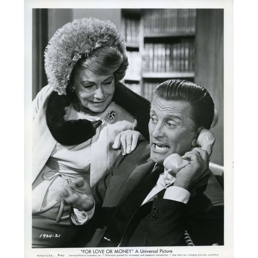 FOR LOVE OR MONEY Movie Still N2 8x10 in. USA - 1963 - Michael Gordon, Kirk Douglas
