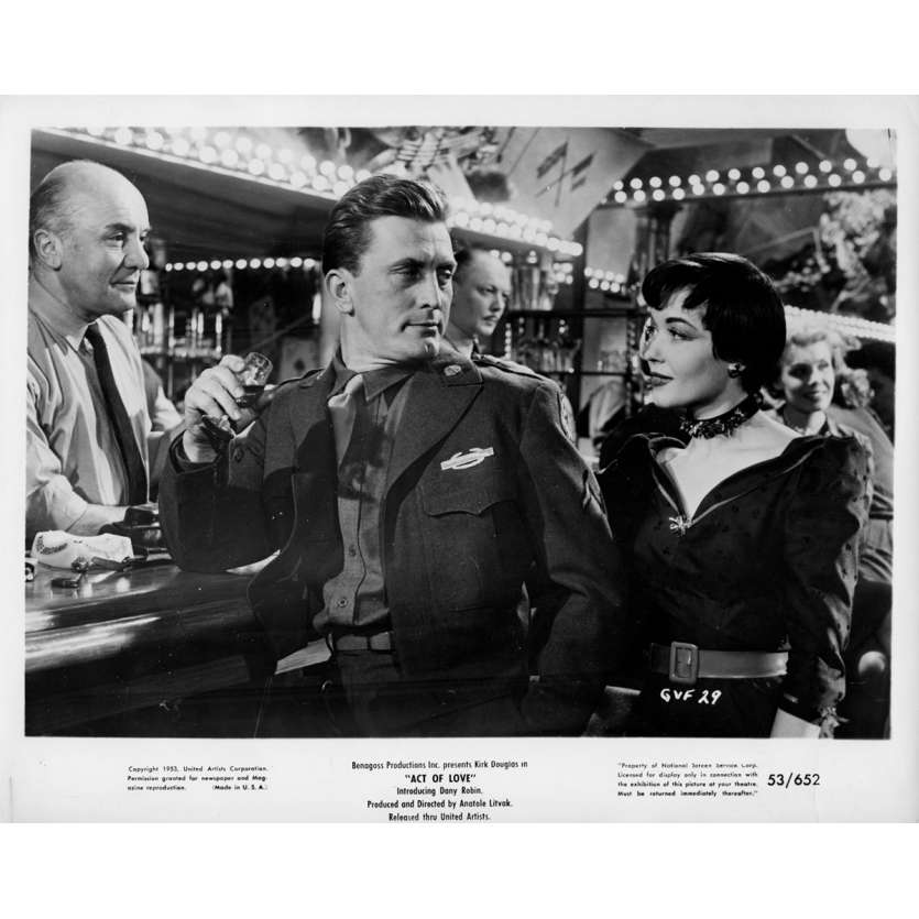 UN ACTE D'AMOUR Photo de presse N3 20x25 cm - 1953 - Kirk Douglas, Anatole Litvak