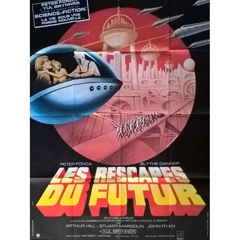 FUTURE WORLD French Movie Poster 47x63 - 1976 - Richard T. Heffron, Peter Fonda