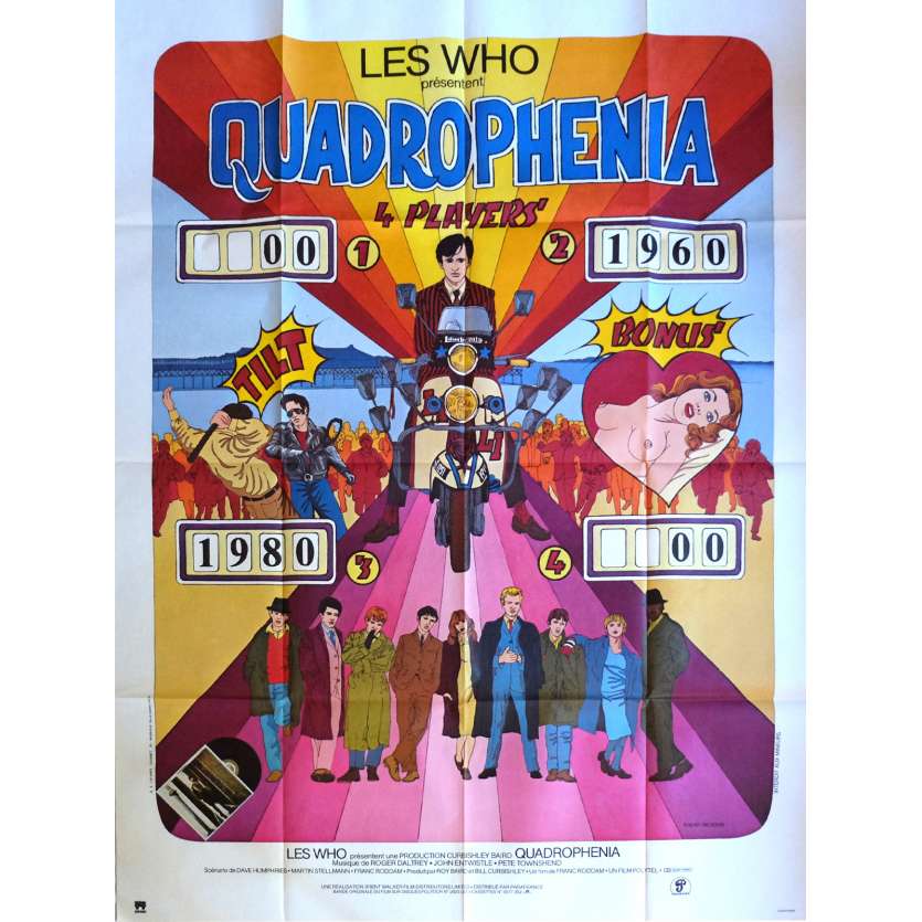 QUADROPHENIA Movie Poster 47x63 in. French - 1980 - Frank Roddam, The Who