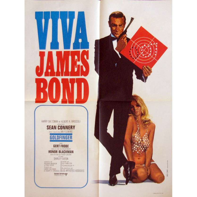 VIVA JAMES BOND - GOLDFINGER Affiche de film 60x80 - 1970 - Sean Connery, Guy Hamilton