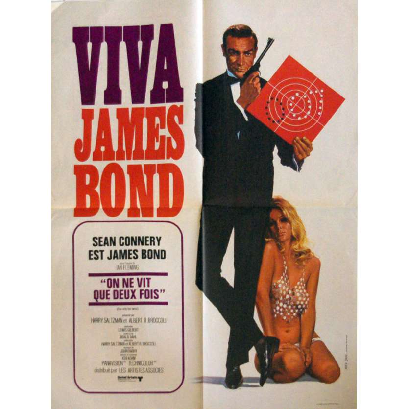 VIVA JAMES BOND - ON NE VIT QUE DEUX FOIS Affiche de film 60x80 - 1970 - Sean Connery, Lewis Gilbert