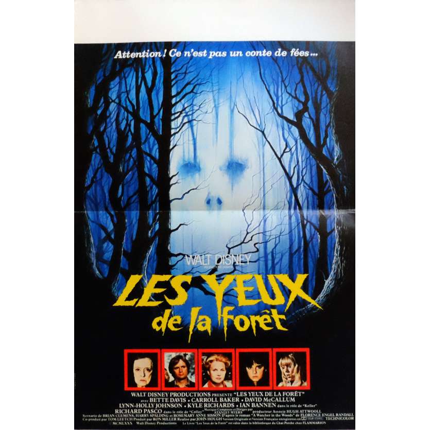 THE WATCHER IN THE WOODS Movie Poster 15x21 in. French - 1980 - John Hough, Bette Davis