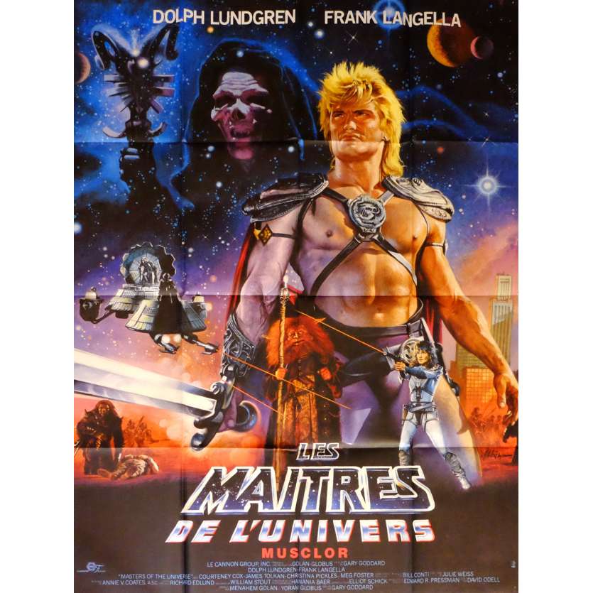 MASTERS OF THE UNIVERSE Movie Poster  47x63 in. French - 1987 - Gary Goddard, Dolph Lundgren