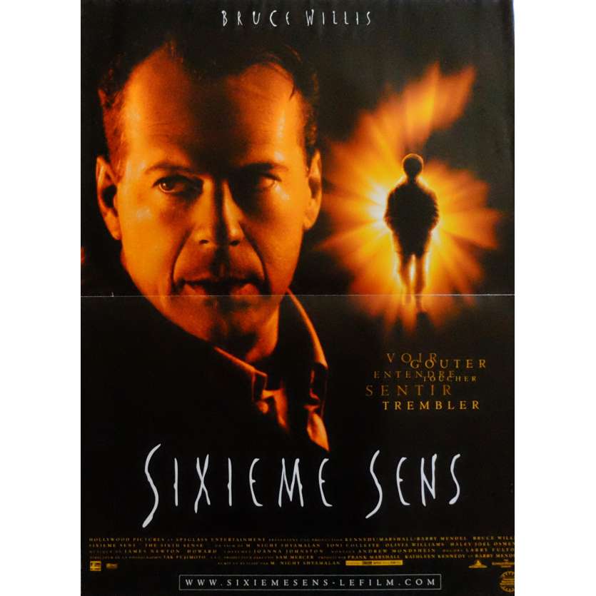 LE SIXIEME SENS Affiche de film  40x60 cm - 1999 - Bruce Willis, M. Night Shyamalan