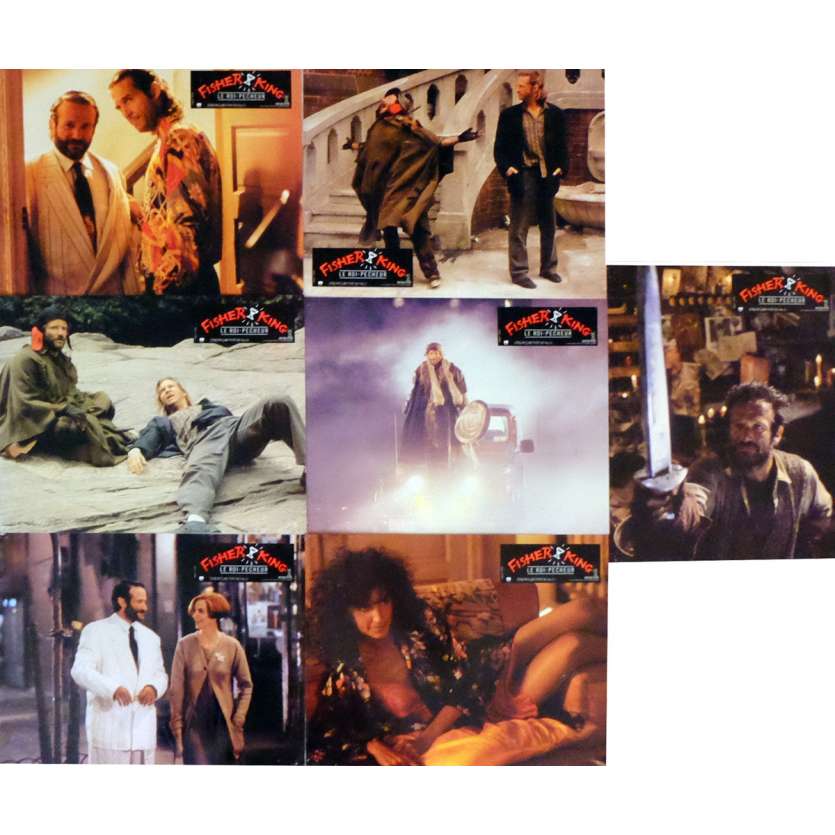 FISHER KING Lobby Cards  9x12 in. French - 1991 - Terry Gilliam, Jeff Bridges