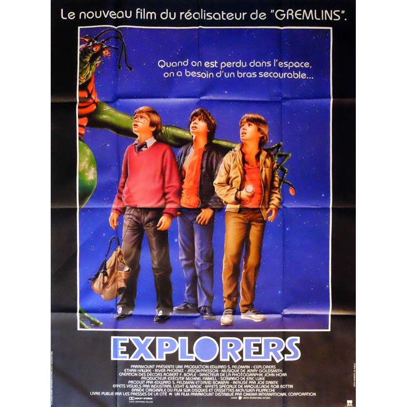 EXPLORERS Affiche de film 120x160 cm - 1985 - Ethan Hawke, Joe Dante