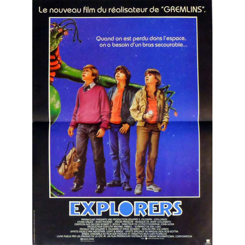 EXPLORERS Affiche de film 40x60 cm - 1985 - Ethan Hawke, Joe Dante
