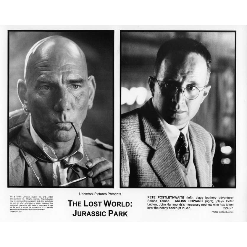 JURASSIC PARK 2 LE MONDE PERDU Photo de presse N8 20x25 cm - 1997 - Jeff Goldblum, Steven Spielberg