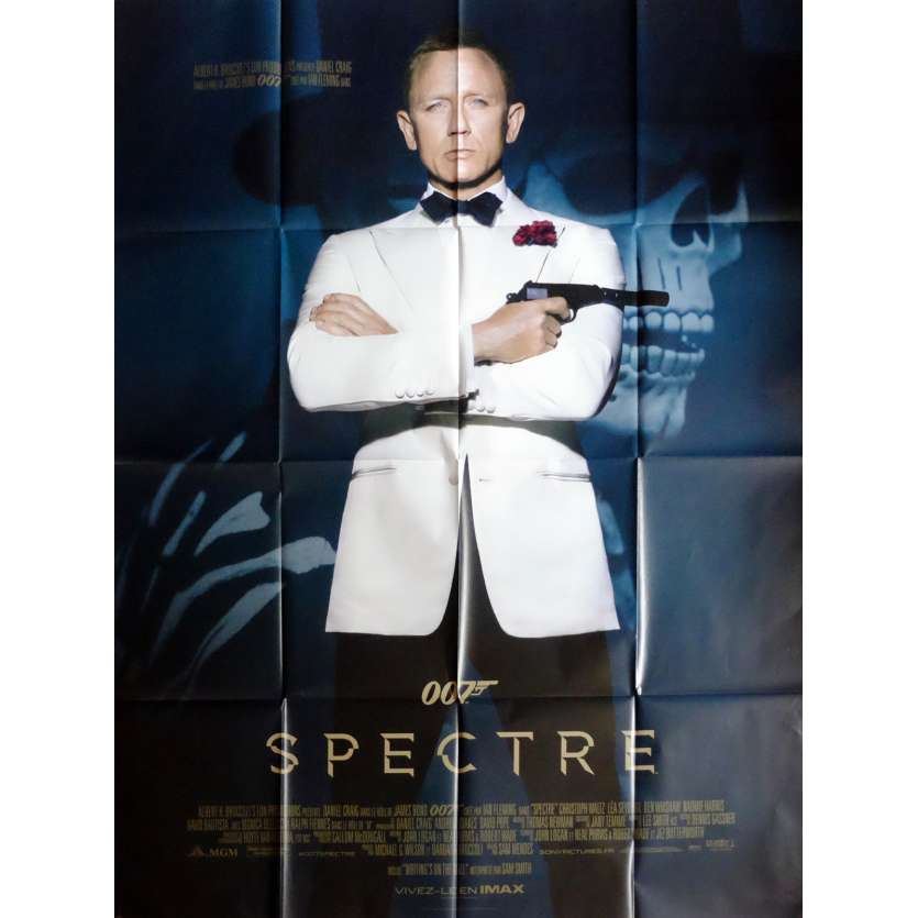 SPECTRE Movie Poster def 47x63 in. French - 2015 - Sam Mendes, Daniel Craig