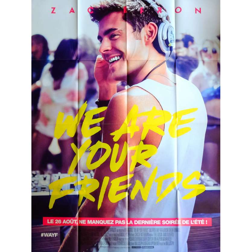 WE ARE YOUR FRIENDS Movie Poster 47x63 in. French - 2015 - Max Joseph, Zac Efron