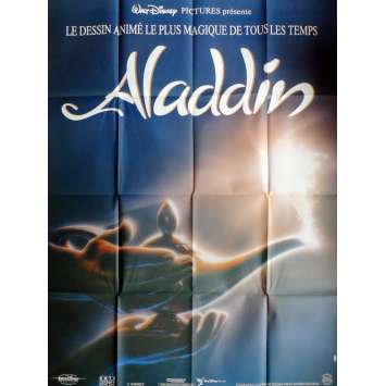 ALADDIN Movie Poster 47x63 in. French - 1992 - Walt Disney, Robin Williams