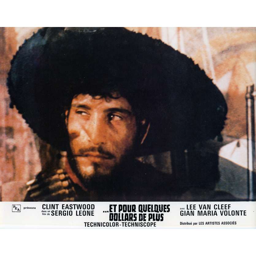 FOR A FEW DOLLARS MORE Lobby Card N10 9x12 in. French - 1965 - Sergio Leone, Clint Eastwood