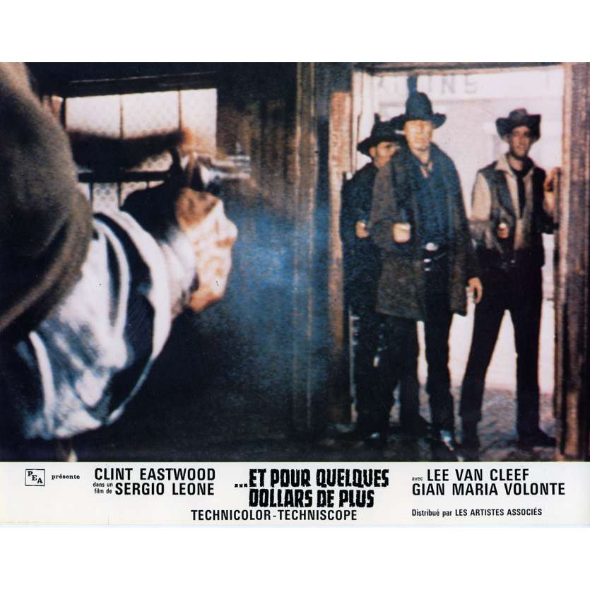 FOR A FEW DOLLARS MORE Lobby Card N6 9x12 in. French - 1965 - Sergio Leone, Clint Eastwood