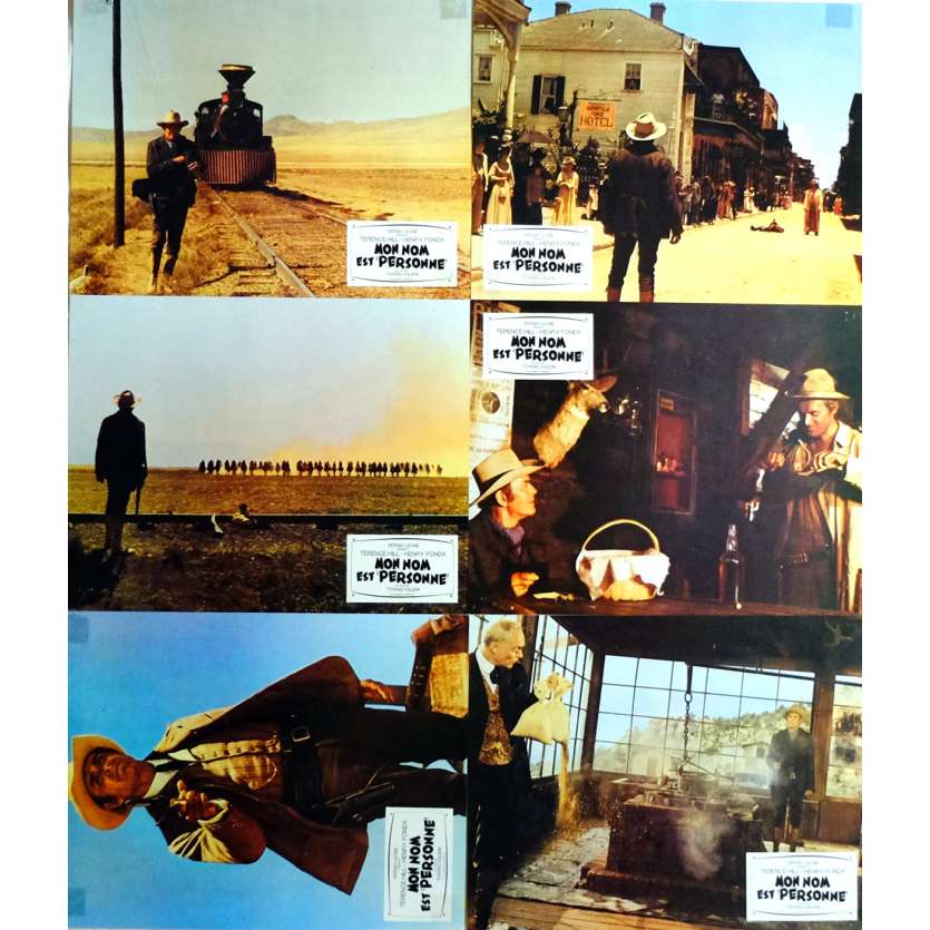 MY NAME IS NOBODY Lobby Cards x6 9x12 in. French - 1973 - Tonino Valerii, Henry Fonda, Terence Hill