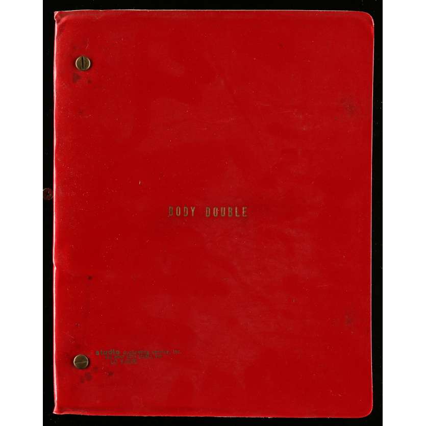 BODY DOUBLE Movie Script  9x12 in. USA - 1984 - Brian de Palma, Melanie Griffith