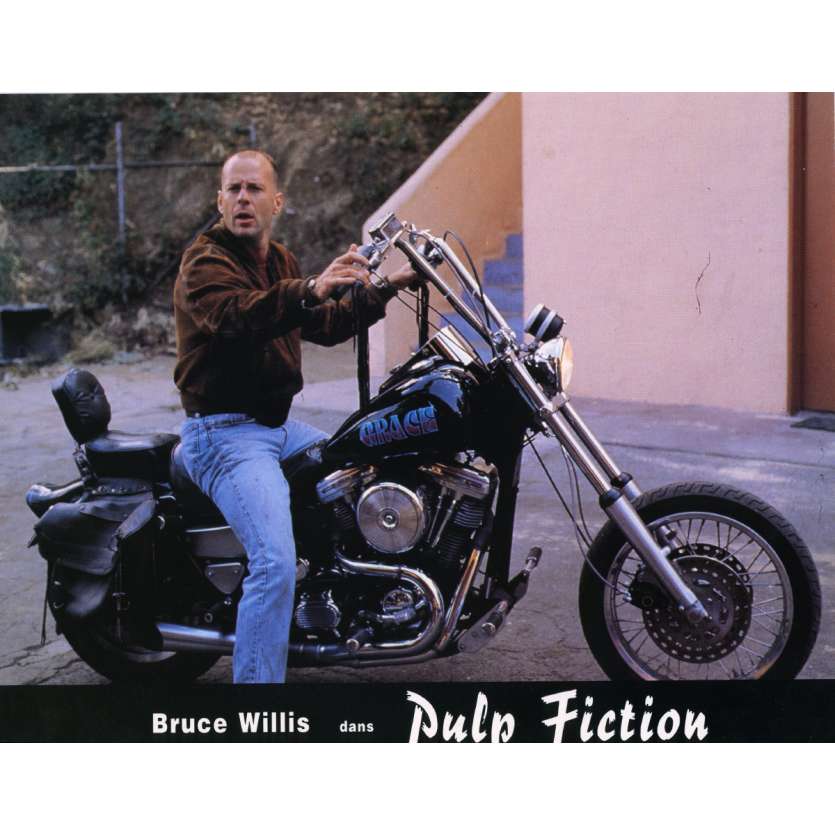 PULP FICTION Photo de film N9 21x30 cm - 1994 - Uma Thurman, Quentin Tarantino