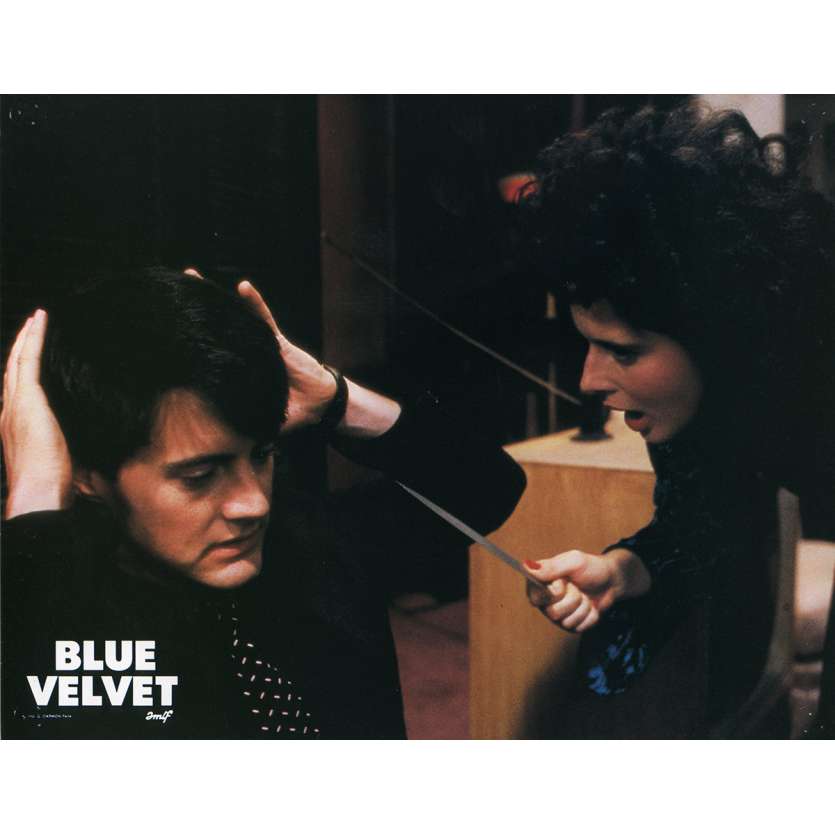BLUE VELVET Lobby Card N4 9x12 in. French - 1986 - David Lynch, Isabella Rosselini